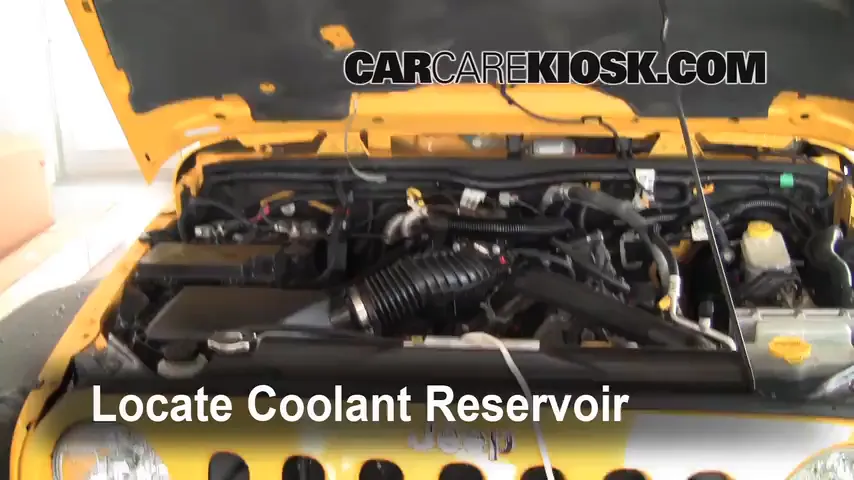 How to Add Coolant: 2008 Jeep Wrangler Unlimited Rubicon 3.8L V6